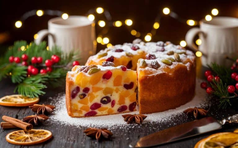 Ciasto z kandyzowanymi owocami, cytrynowe i puszyste, przepełnione magią Bożego Narodzenia: rozpływa się w ustach i wypełnia dom zapachem