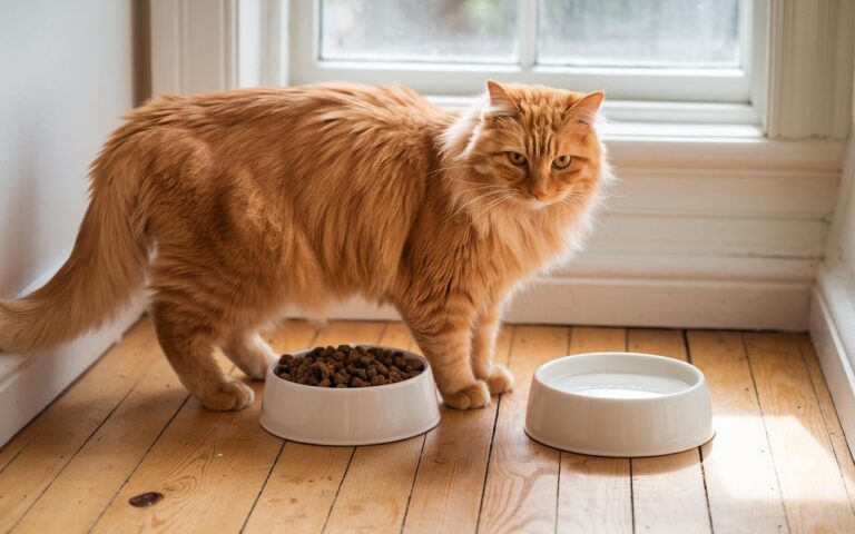 Czy karmić kota o stałych porach… czy pozostawić jedzenie do swobodnego dostępu?