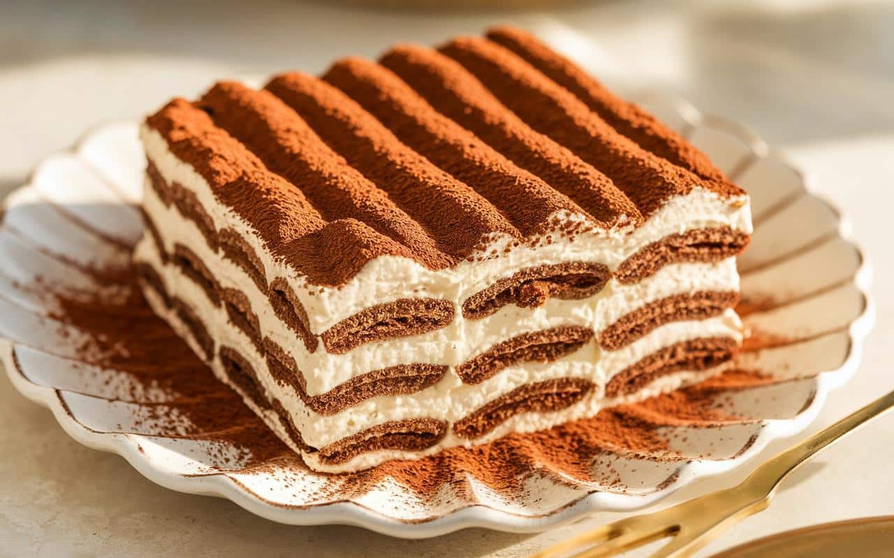 Oto najlepszy włoski tiramisu, rozpływający się i kremowy, o intensywnym smaku kakao i mascarpone: prosta przyjemność, której nie można zapomnieć