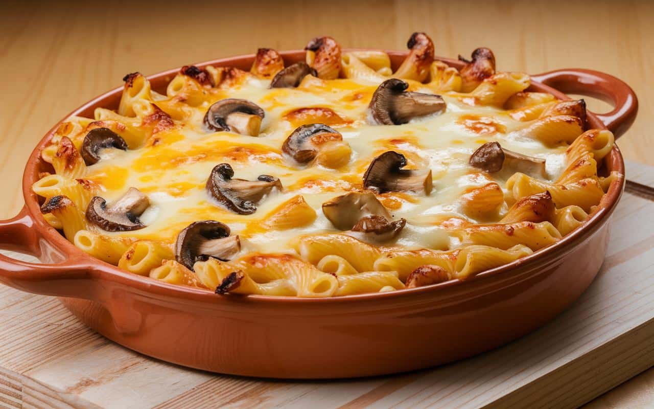 Ten zapiekany gratin z grzybami przekona nawet sceptyków: beszamel, parmezan i mozzarella to cała magia